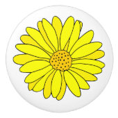 Yellow Daisy Keramikknauf (Vorderseite)