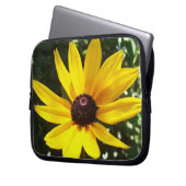Yellow Daisy Laptopschutzhülle (Vorderseite Links)