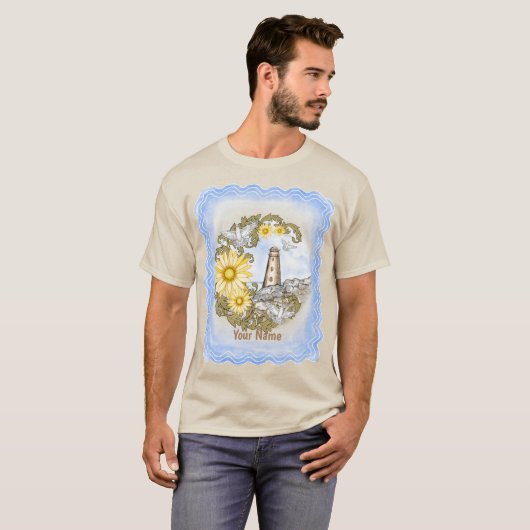 Yellow Daisy Lighthouse T-Shirt (Vorne ganz)