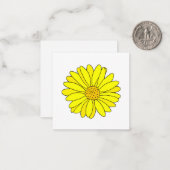 Yellow Daisy Mitteilungskarte (Vorderseite/Rückseite Beispiel)