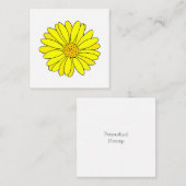 Yellow Daisy Mitteilungskarte (Vorne/Hinten)