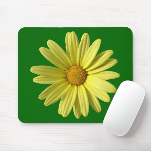 Yellow Daisy Mousepad (Mit Mouse)