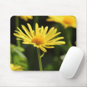 Yellow Daisy Mousepad (Mit Mouse)