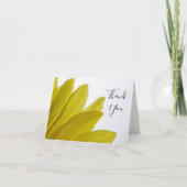 Yellow Daisy Petals Wedding Bridesmaid Vielen Dank Dankeskarte (Vorderseite)