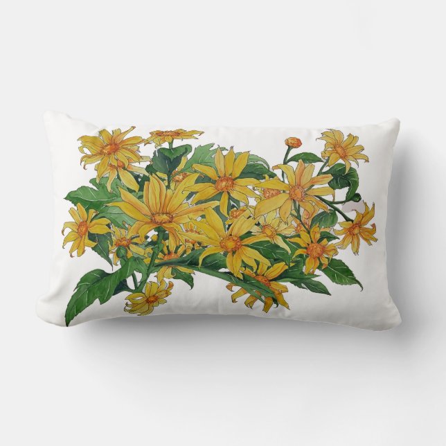Yellow Daisy Pillow Lendenkissen (Vorderseite)