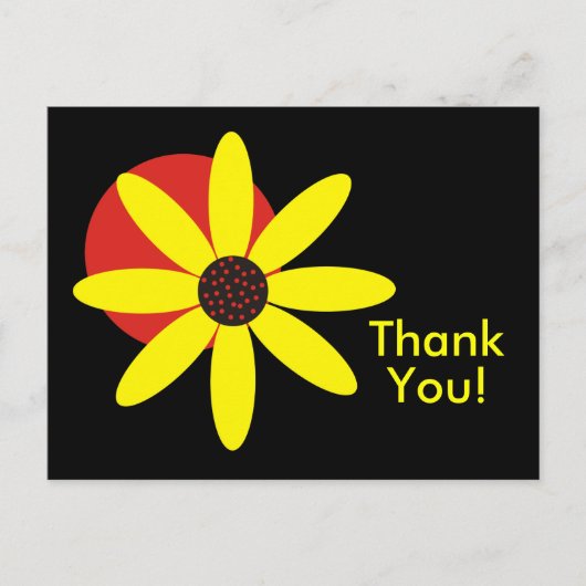 Yellow Daisy Postcard Postkarte (Vorderseite)