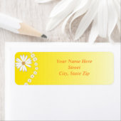 Yellow Daisy Return Address Label (Insitu)