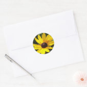 Yellow Daisy Runder Aufkleber (Umschlag)