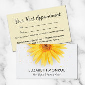 Yellow Daisy Salon Hair Stylist Terminkarte