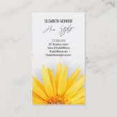 Yellow Daisy Salon Visitenkarte (Rückseite)