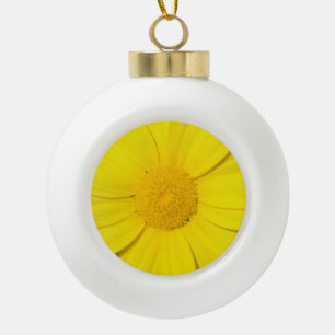 Yellow Daisy-Sonderschmuck Keramik Kugel-Ornament