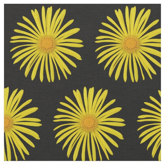 Yellow Daisy Stoff (Nahaufnahme)