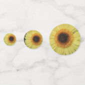 Yellow Daisy Table Confetti Konfetti (Vorderseiten)