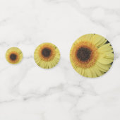 Yellow Daisy Table Confetti Konfetti (Rückseiten)