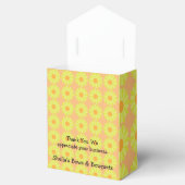 Yellow Daisy Tent Style Favor Box Geschenkschachtel (Geöffnet)