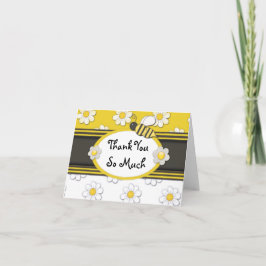 Yellow Daisy Vielen Dank Dankeskarte