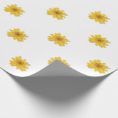 Yellow Daisy Wrapping Paper Geschenkpapier (Ecke)
