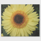 Yellow Daisy Wrapping Paper Geschenkpapier (Flach)