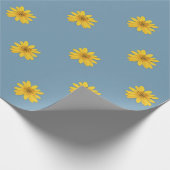 Yellow Daisy Wrapping Paper Geschenkpapier (Ecke)