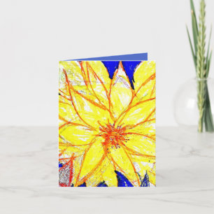 Yellow Dalhia Karte