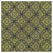 Yellow Damask Medallion Pattern Stoff (Nahaufnahme)