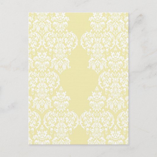 Yellow Damask Postkarte (Vorderseite)