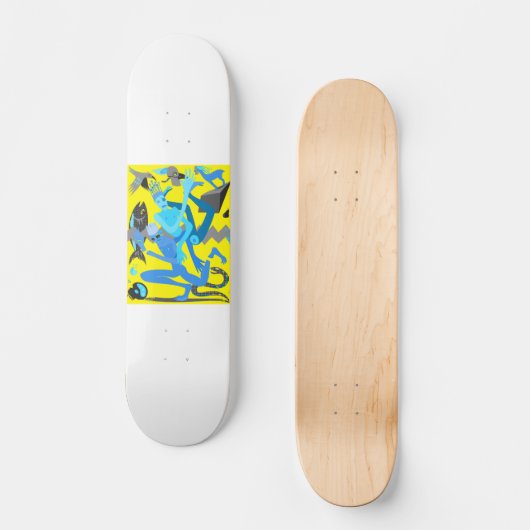 Yellow Dance Skateboard (Vorderseite)