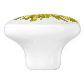 Yellow Dandelion Keramikknauf (Seitenansicht)