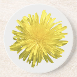 Yellow Dandelion Sandstone Untersetzer