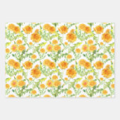 Yellow Dandelions and Dandelion Fluff Geschenkpapier Set (Vorderseite 2)