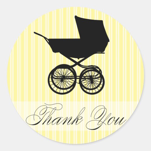 Yellow Danke, Baby Buggy Sticker (Vorderseite)