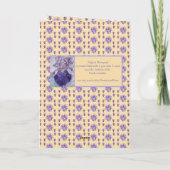 Yellow David Austin Rose Rose Garden Birthday Car Karte (Rückseite)