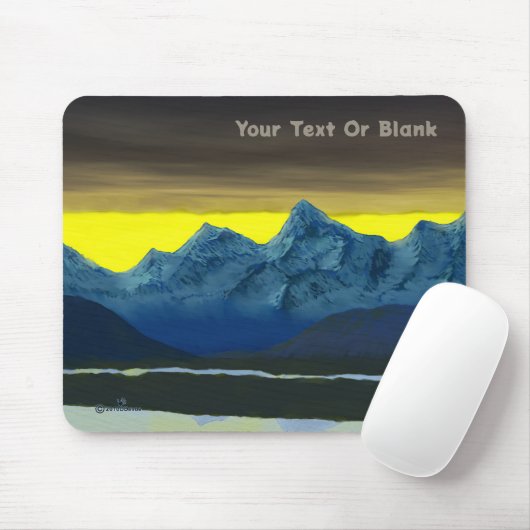 Yellow Dawn North Mousepad (Mit Mouse)