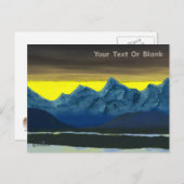 Yellow Dawn North Postkarte (Vorne/Hinten)