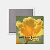 Yellow Daylilie Magnet (Vorderseite/Rückseite)