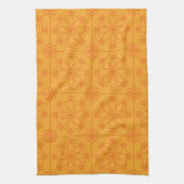 Yellow Decorative mandala Art geometrisches Muster Geschirrtuch (Vertikal)