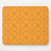 Yellow Decorative mandala Art geometrisches Muster Mousepad (Vorne)