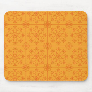 Yellow Decorative mandala Art geometrisches Muster Mousepad