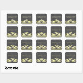 Yellow Deko Chalkboard Wedding Stickers (Blatt)