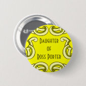 Yellow Deko Name Tag Button (Vorne & Hinten)