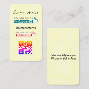 Yellow Design Business Card Visitenkarte