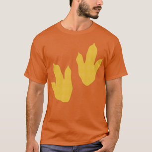 Yellow Diamond Dinosaurier Footprint T-Shirt