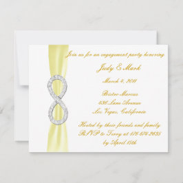 Yellow Diamond Infinity Engagement Party lädt ein Einladung