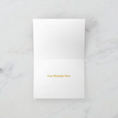 Yellow Diamond Infinity Wedding Danke Card (Innenseite)