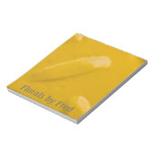 Yellow Diamondplate Notepad Notizblock (Rotiert)