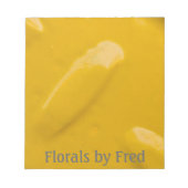 Yellow Diamondplate Notepad Notizblock (Vorderseite)