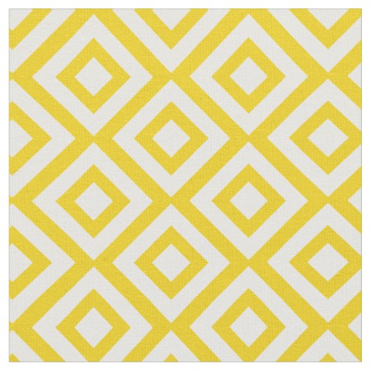 Yellow Diamonds Pattern Stoff (Nahaufnahme)