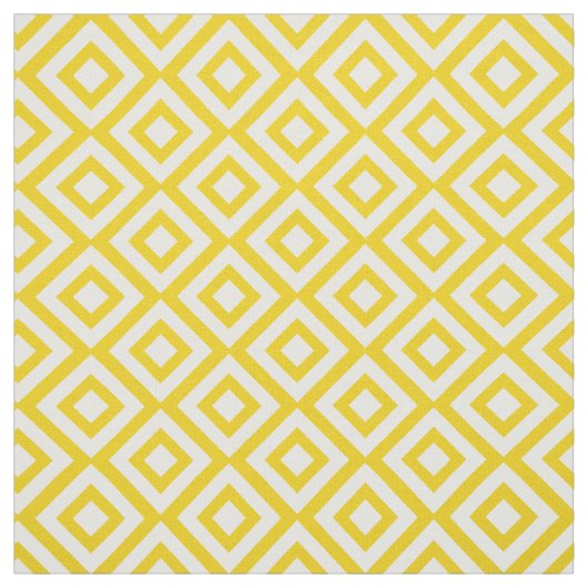 Yellow Diamonds Pattern Stoff (Muster)