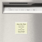 Yellow Diamonds Save the Date Magnet (In Situ (Geschirrspüler))