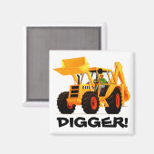 Yellow Digger Magnet (Vorderseite/Rückseite)